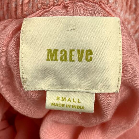 Anthropologie Maeve Small Nell Peach Pink Wide Leg Culottes Pants Beachy - Picture 4 of 11